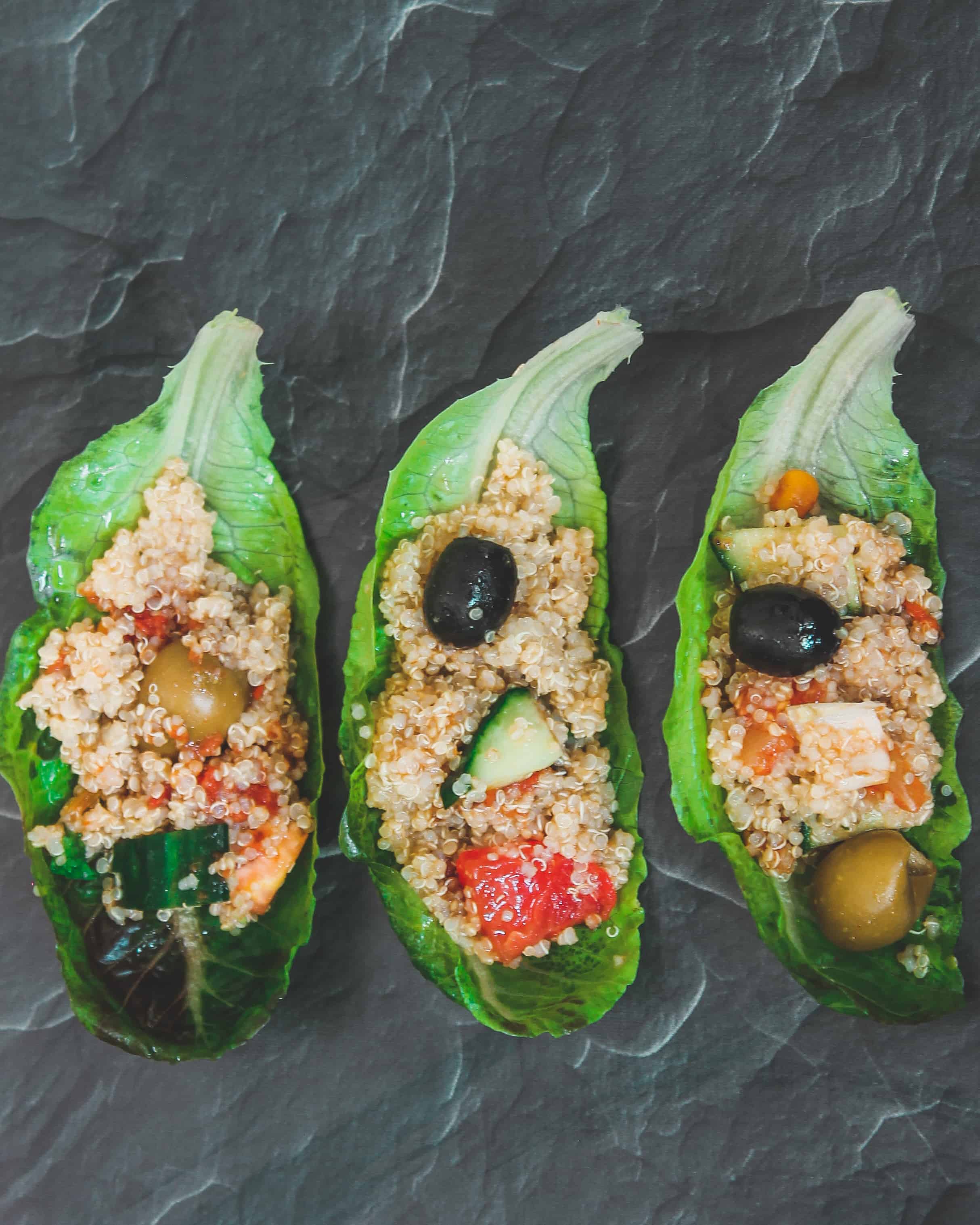 Toasted Quinoa Taco Boats