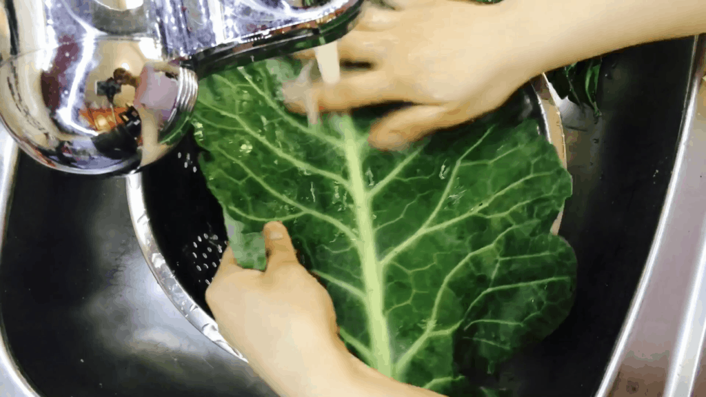 HOW TO MAKE COLLARD GREEN WRAPS