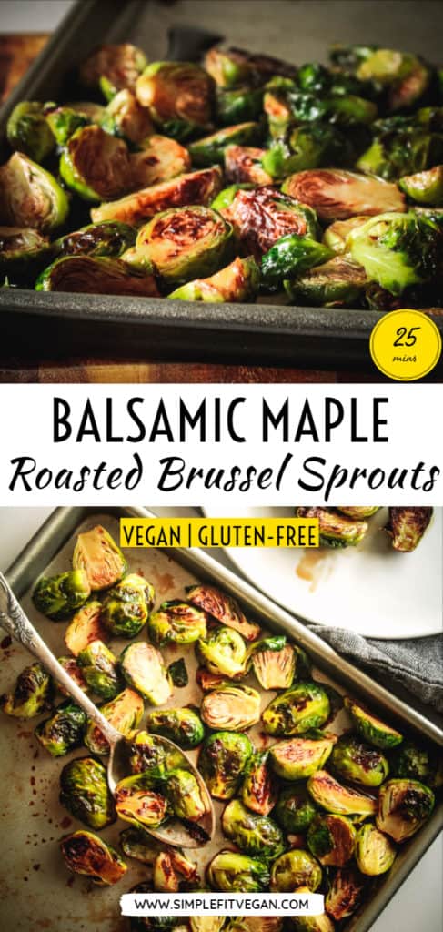 Fall in love with Brussel Sprouts with this ultimate Balsamic Maple Roasted Brussel Sprouts recipe that is perfect as a side dish or in salads!