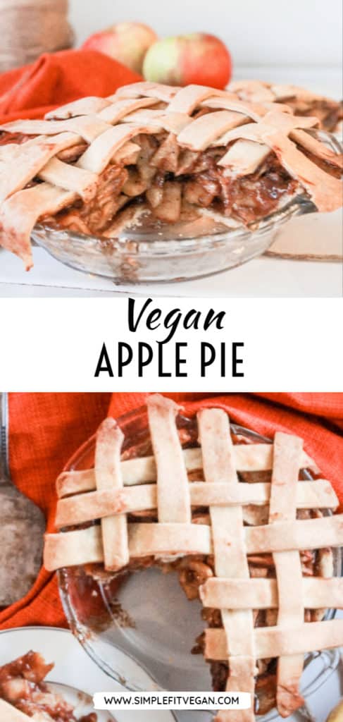 This Vegan Apple Pie is the classic vegan version of the American Apple Pie. It’s baked to perfection with flaky vegan pastry crust and juicy apple filling!