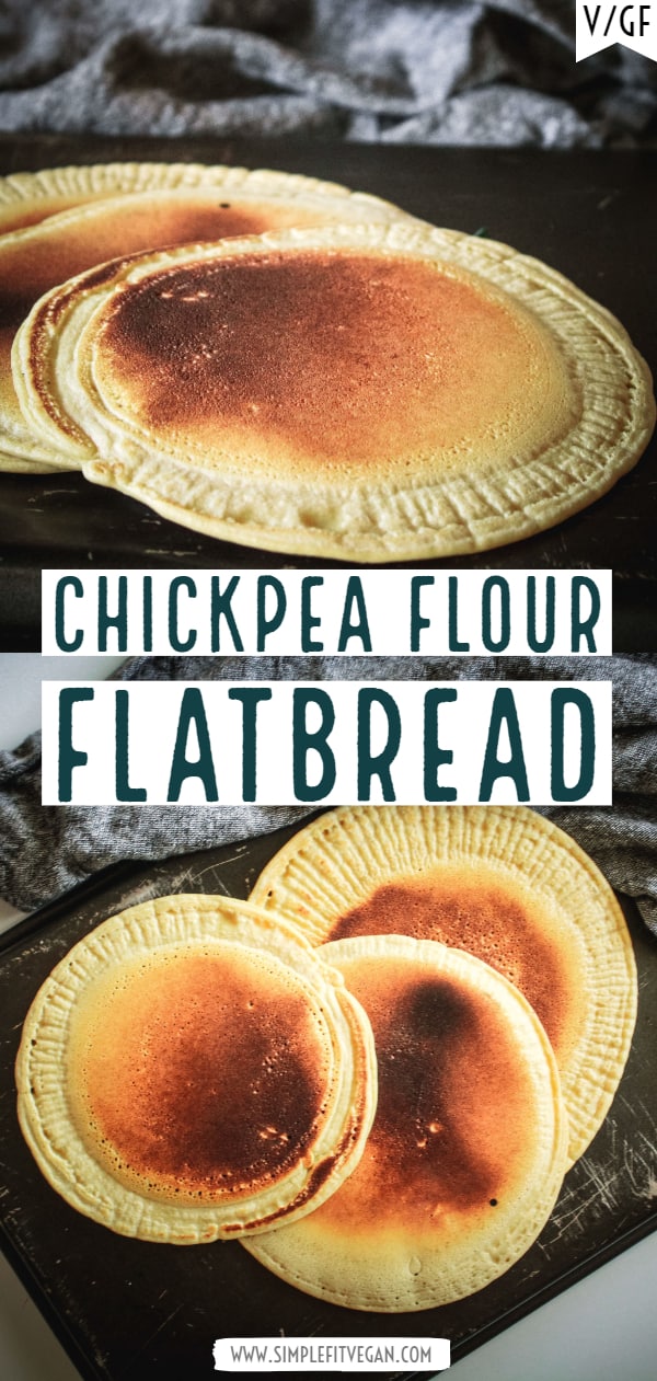 Chickpea Flour Flatbread Pin 1