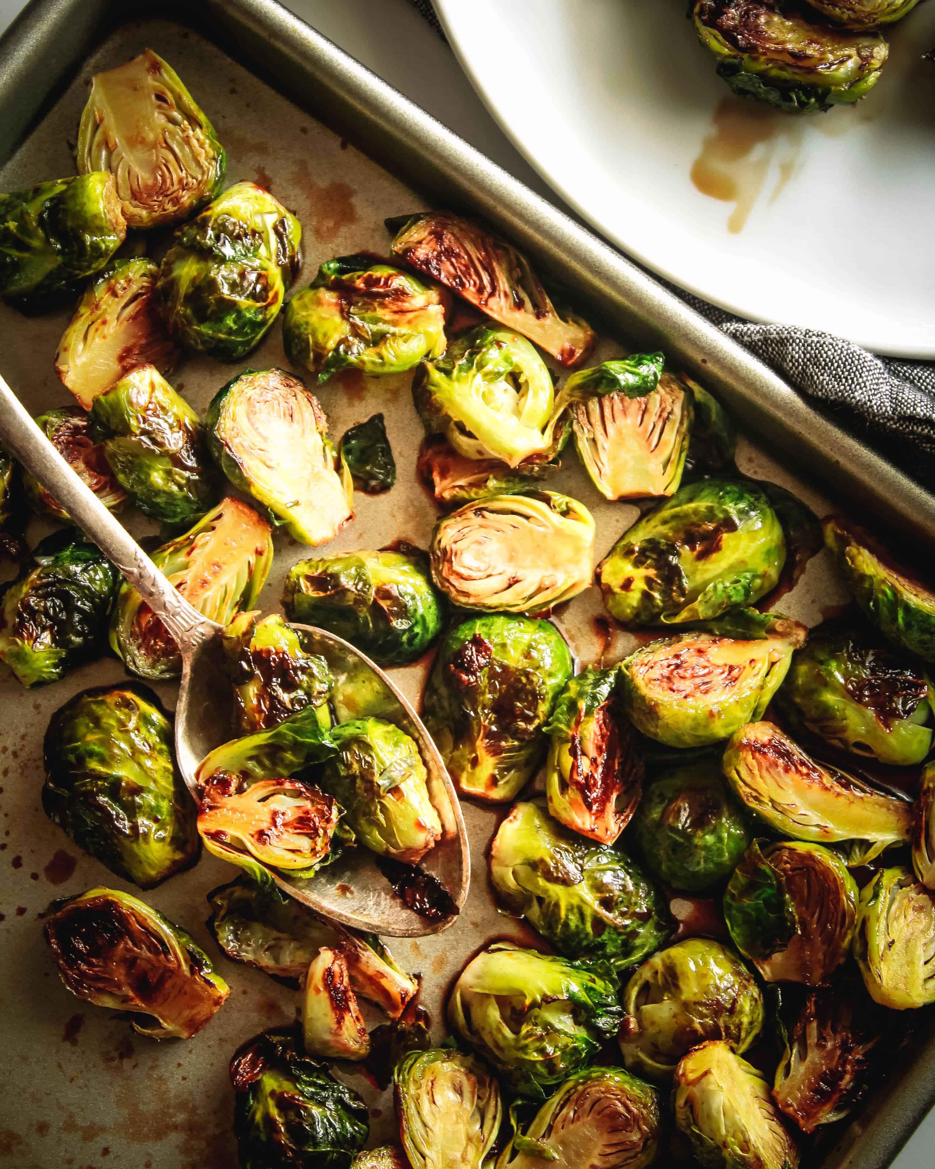 Balsamic Maple Roasted Brussel Sprouts