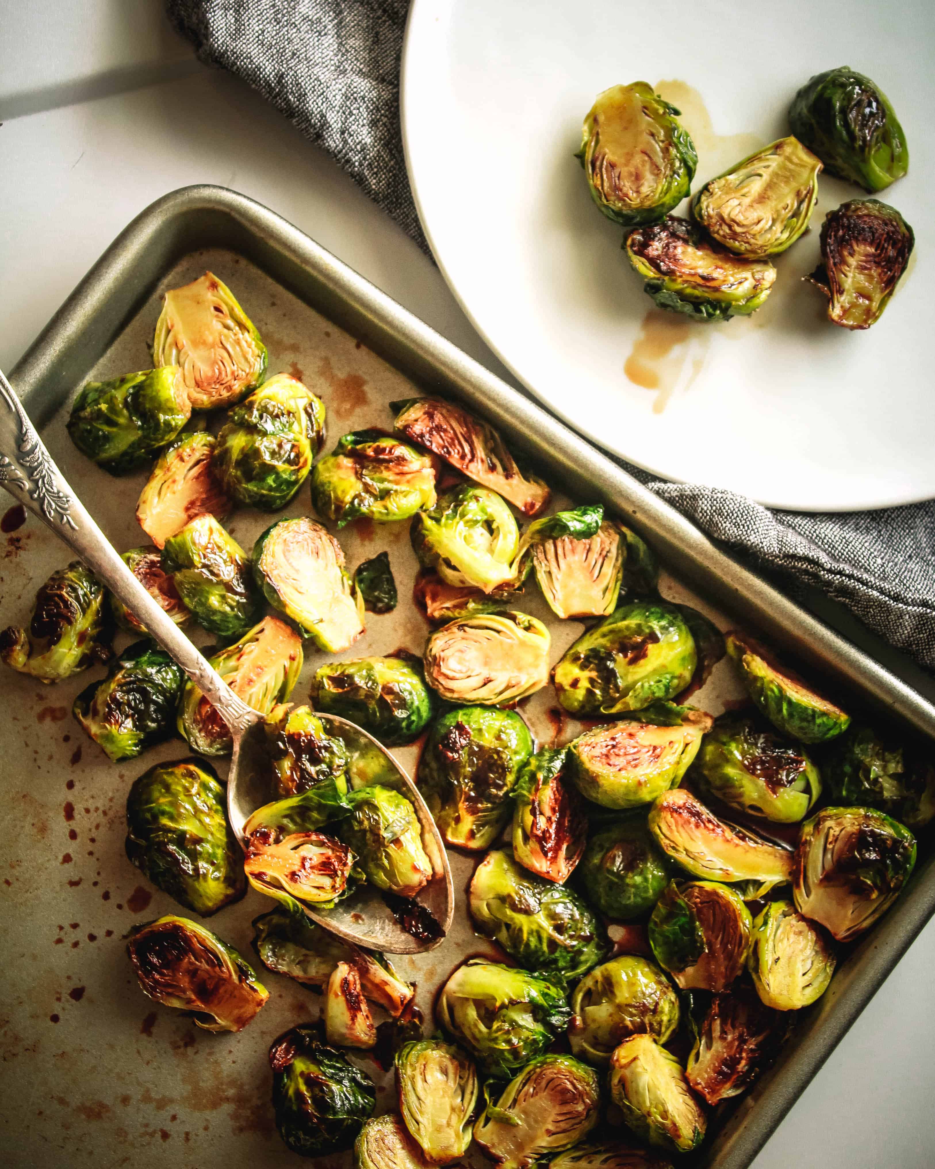 Balsamic Maple Roasted Brussel Sprouts