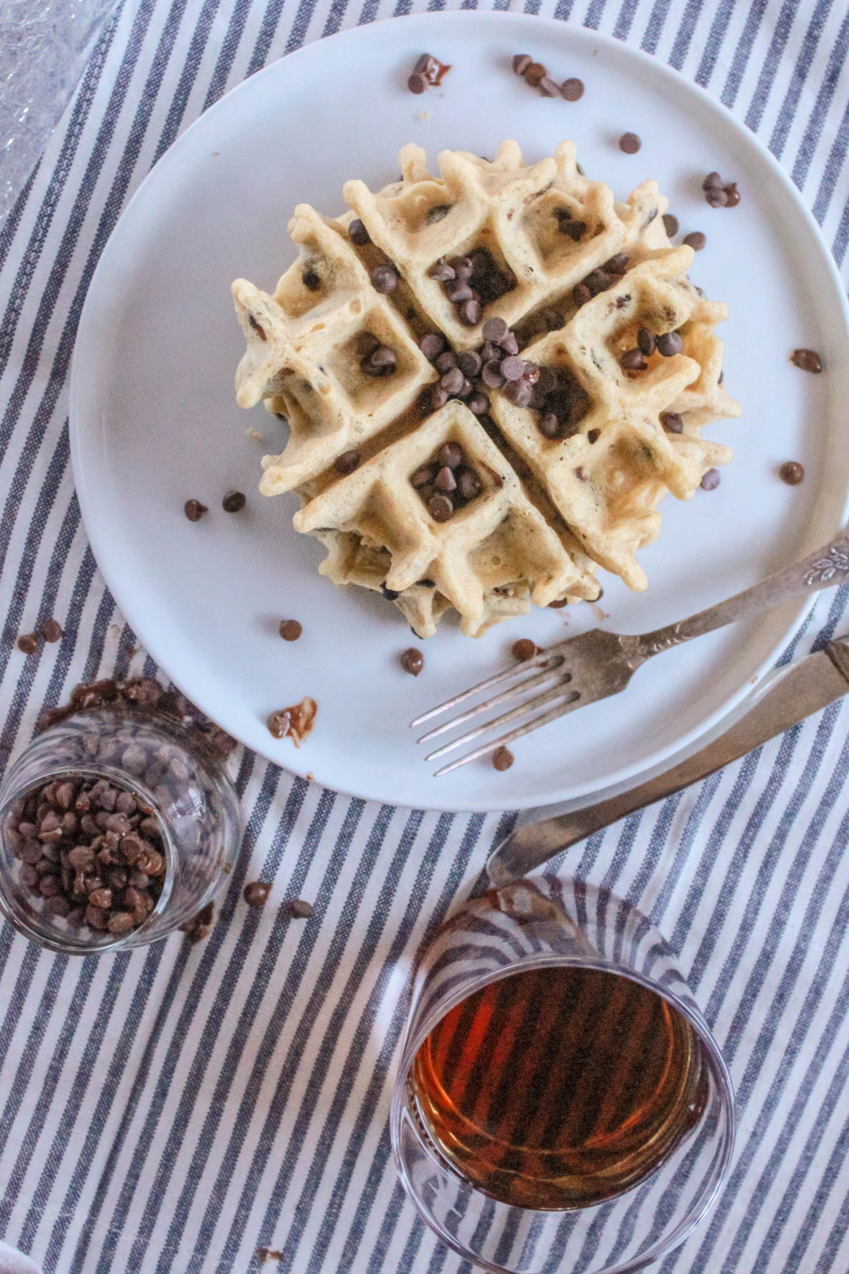 Gluten-Free Vegan Chocolate Chip Waffles