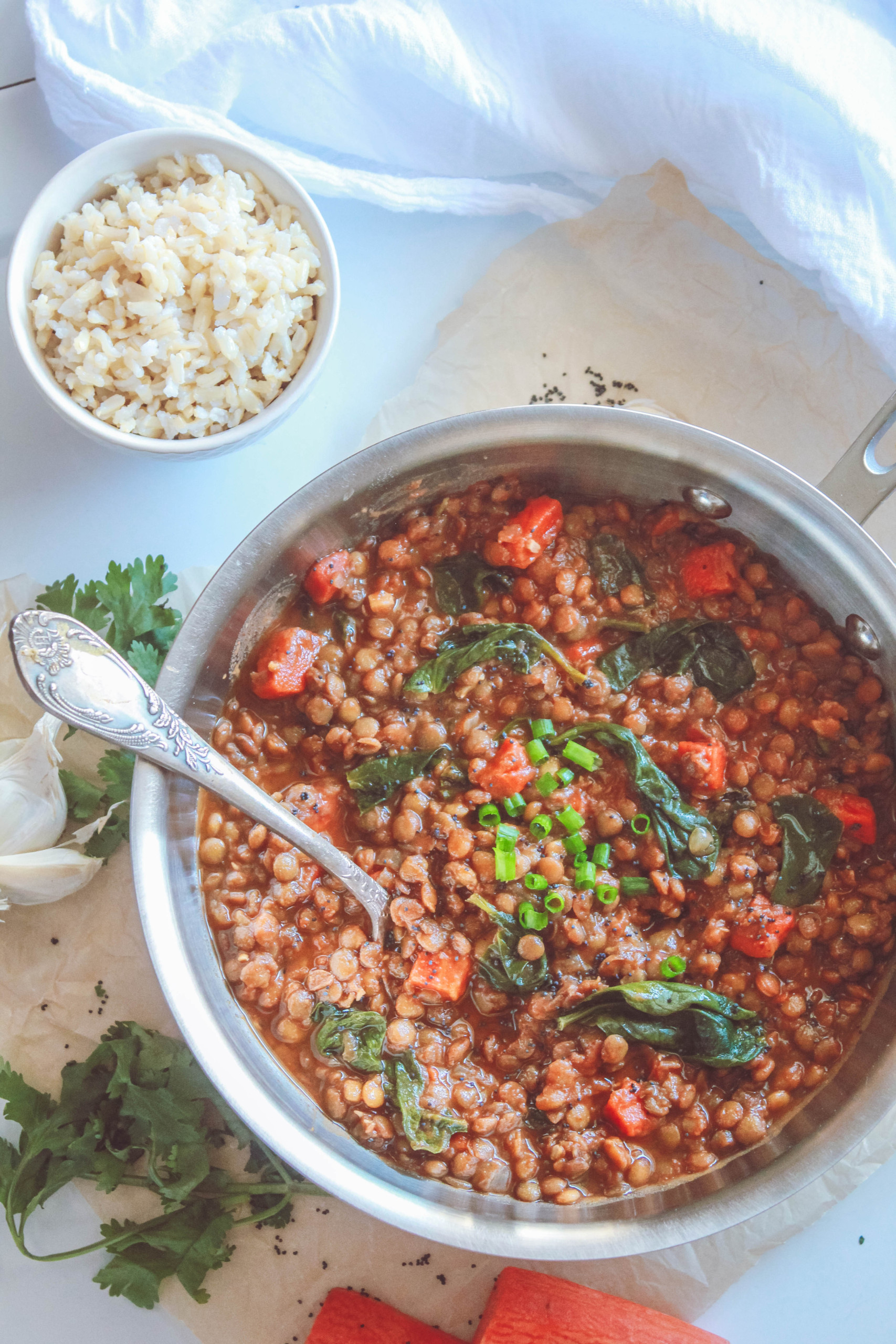 This rich and hearty Smoked Lentil Winter Stew is the perfect remedy for the cold winter days. It’s healthy, made from simple ingredients, and freezer-friendly!