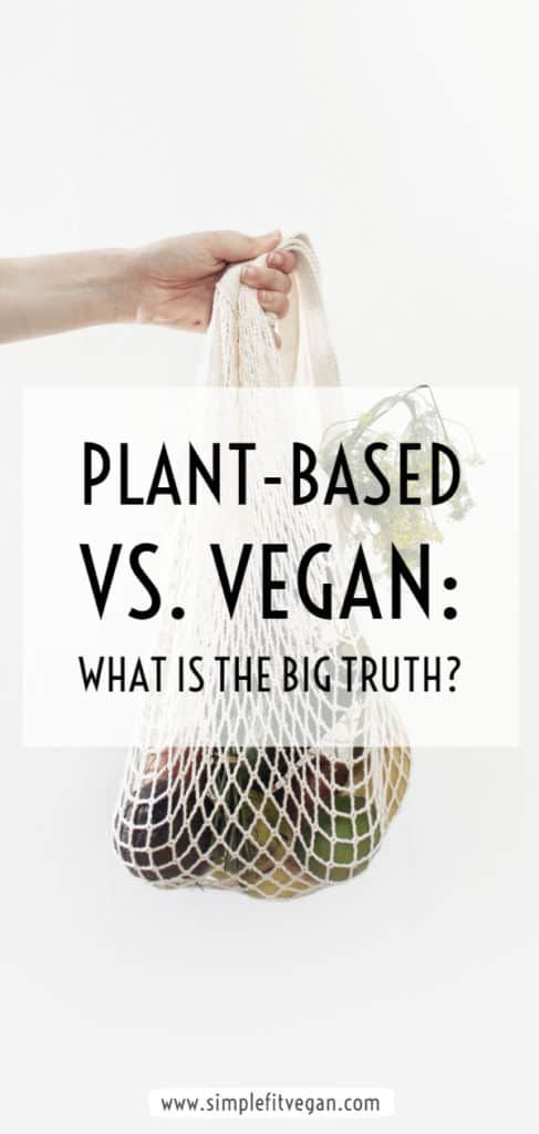 Are you plant-based or vegan? Many times the two terms are used interchangable but there is big key difference. #vegan #plantbased #veganlifestyle