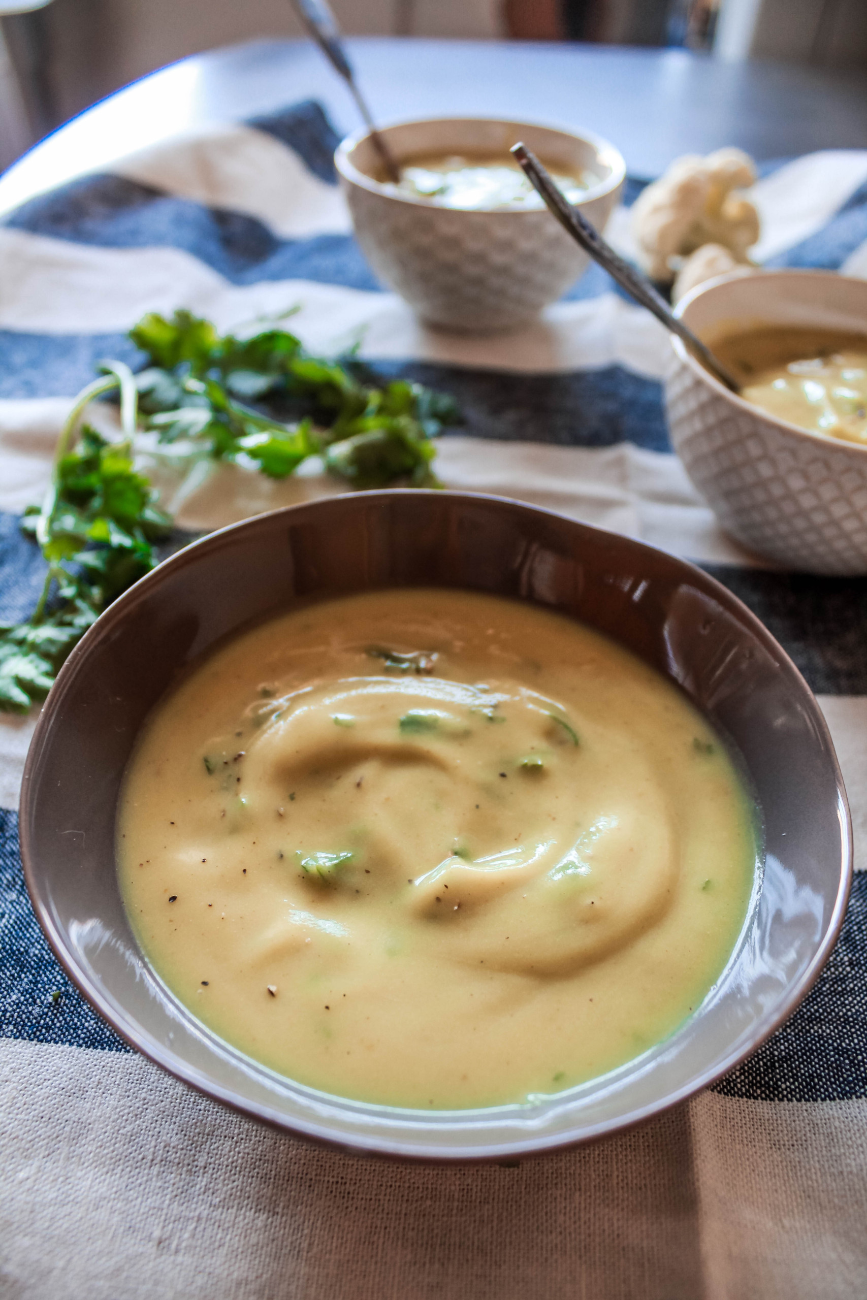 30-Minute Curried Cauliflower Soup - SimpleFitVegan