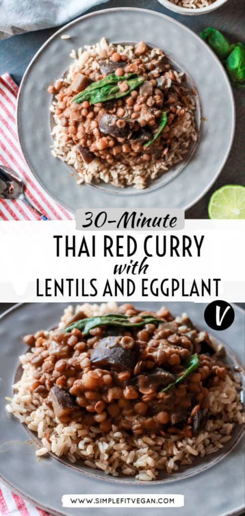 Authentic Thai Red Curry recipe with a vegan twist! It’s healthy, naturally gluten-free, ready in 30 minutes, and 100% delicious! #thai #veganrecipe #vegandinner