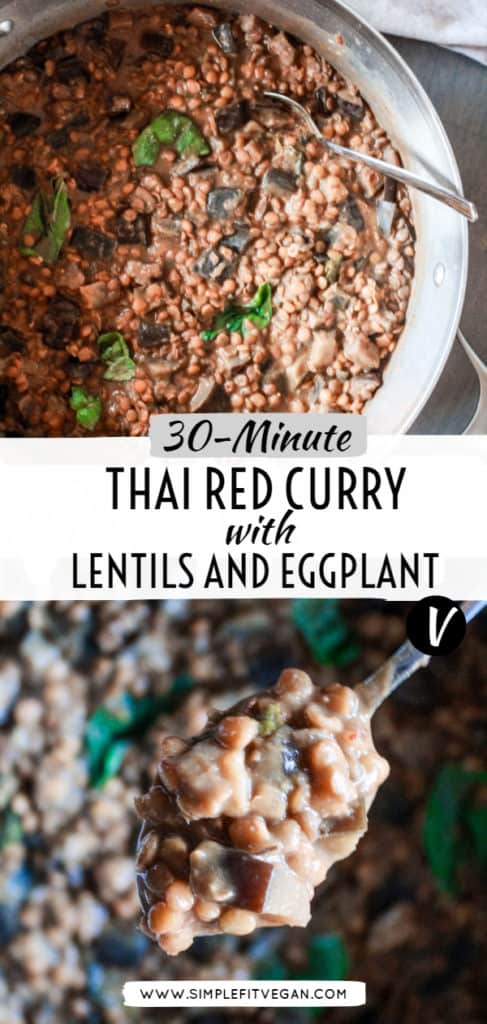 Thai-Style Red Curry recipe with a vegan twist! It’s healthy, naturally gluten-free, ready in 30 minutes, and 100% delicious! #vegancurry #thai #veganrecipe