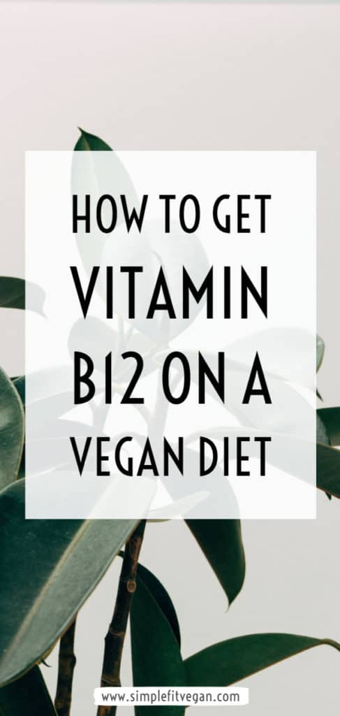 Do you know if you're getting enough vitamin B12 while on a vegan diet lifestyle? Find out how to get vitamin B12 through vegan foods and supplements. #vegan #vitaminb12 #veganism