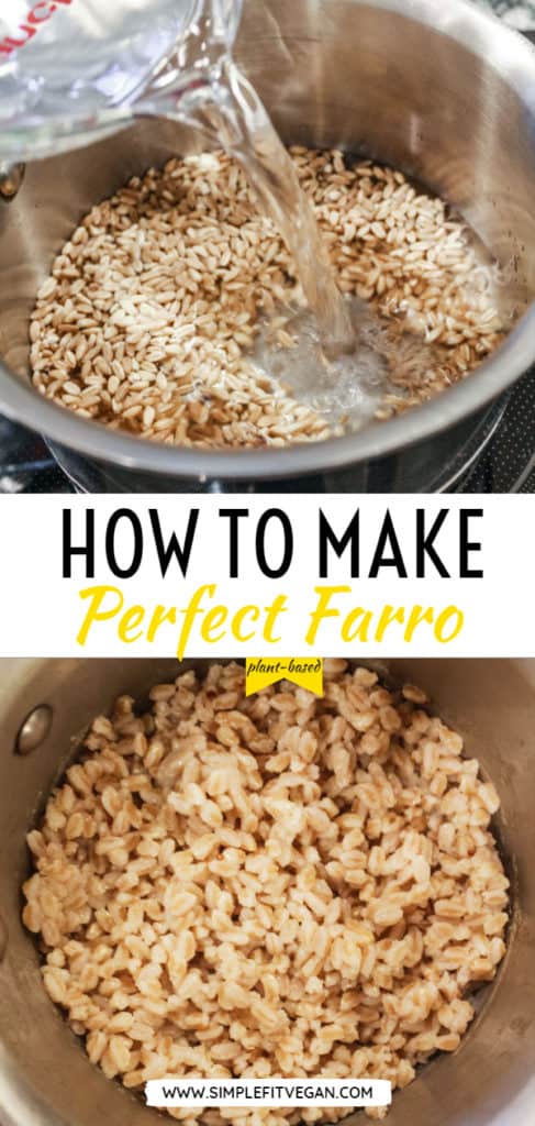 Cook the best farro every time on the stove with minimal effort. Serve this healthy grain as a side dish, in salads, or in soups. #farro #howtocook #healthy