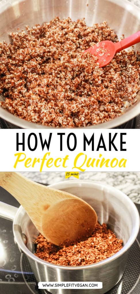 Learn how to cook perfect quinoa on the stove that tastes good with this easy, 5-step method, under 15 minutes! #quinoa #howtocook #onthestove