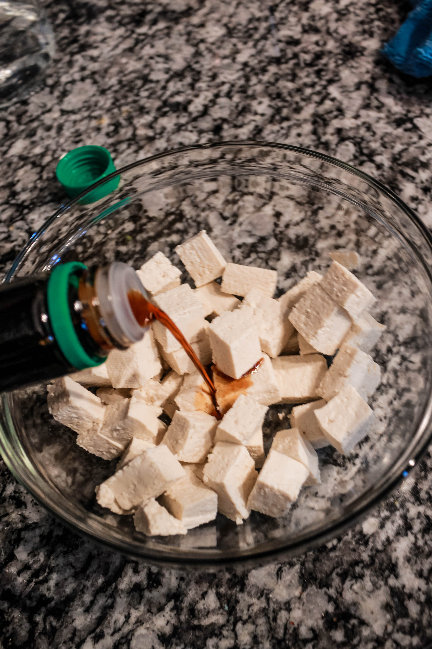 Sweet Potato Noodles With Crispy Spicy Tofu - SimpleFitVegan