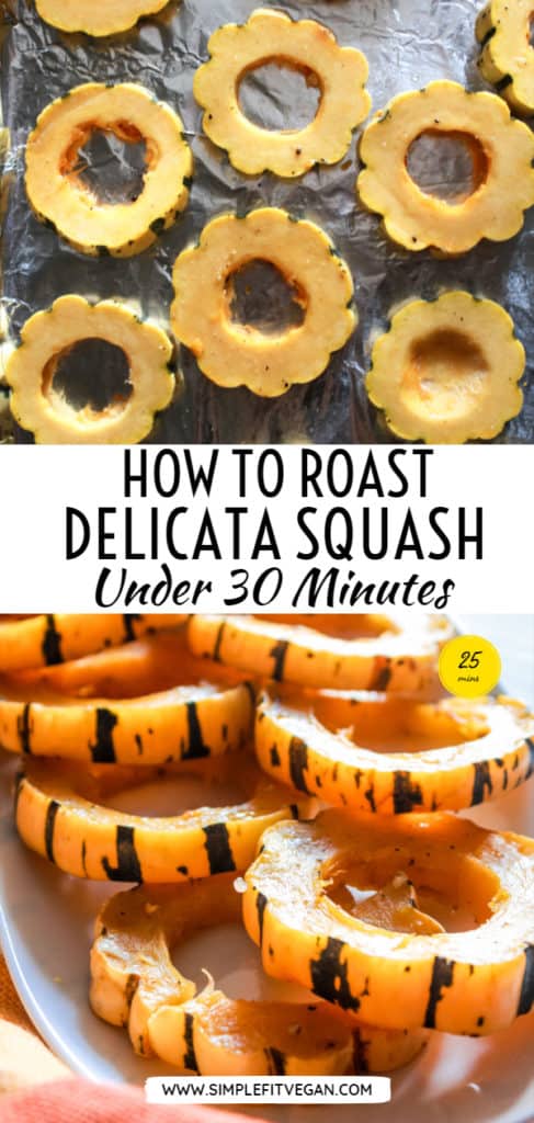  Learn the trick to make delicious, roasted Delicata squash fast that’s perfect for fall and winter meals!  #delicata #squash