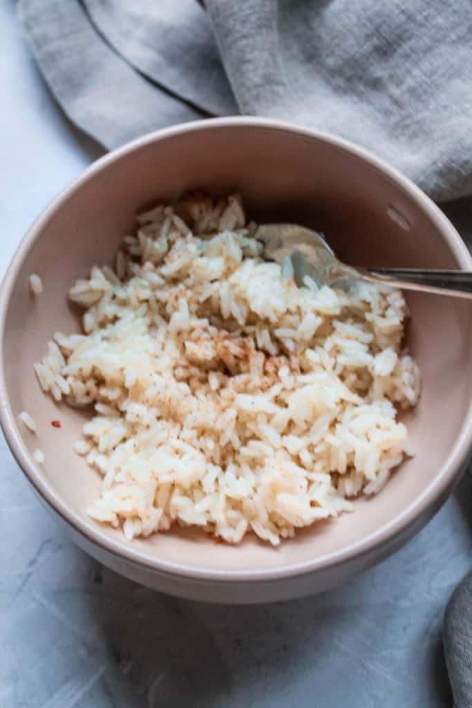 Learn how to make rice five simple different ways with items in your pantry and freezer. Make one big batch of rice and add a variety of everyday ingredients to vary up your meals throughout the week!