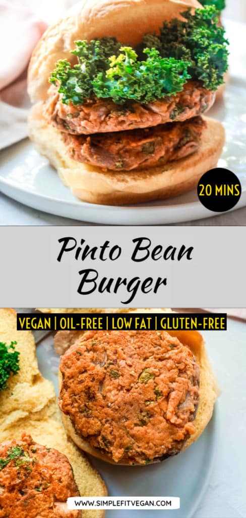 Easy vegan burger recipe that will satisfy your burger cravings! It’s oil-free, low-fat, and can be made gluten-free.